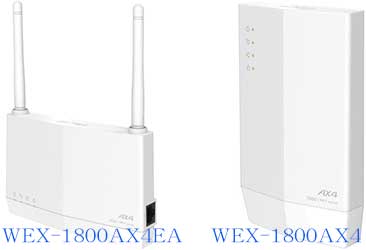 バッファロー WEX-1800AX4EAとWEX-1800AX4