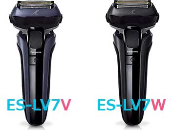 ES-LV7VとES-LV7Wの本体カラー