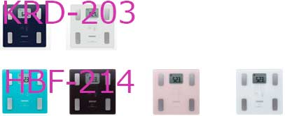 KRD-203とHBF-214の本体カラー